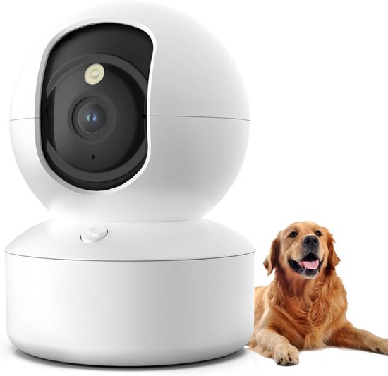 VELTRR® Hondencamera - Huisdiercamera - Babyfoon met Camera en App - Baby Monitor - Full HD - Wit van VELTRR®