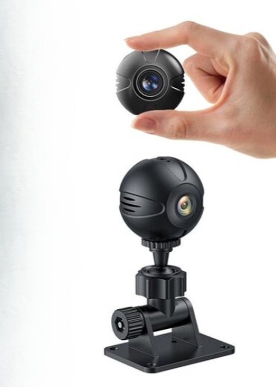 Verborgen camera - 1080p HD - Nachtzicht - Wifi - Bewegingsdetectie - Voor buiten en binnen - Ondersteunt TF-kaartopslag - 400maH batterij - Zwart -
