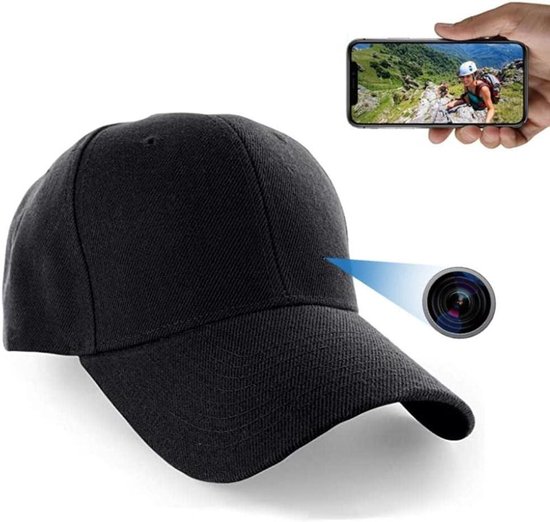 Verborgen Camera Pet - Spionage Camera - Buitenactiviteiten Vastleggen - Full HD Nachtvisie - 55-60cm Omtrek - Zwart Goud