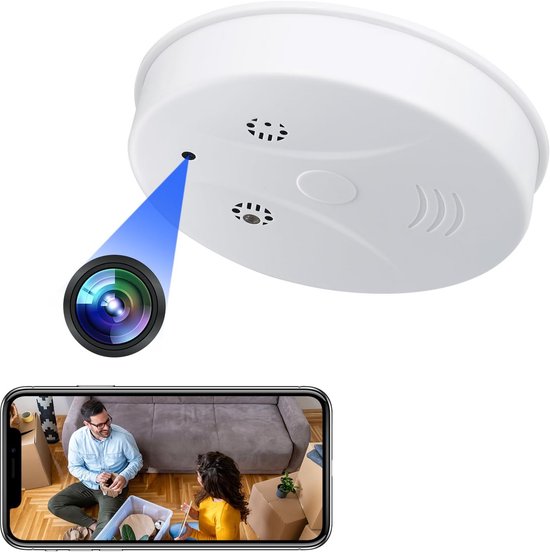 Verborgen Camera - Spy Cam - Compacte Mini Camera - Beveiliginscamera - Binnenmonitor van Merkloos