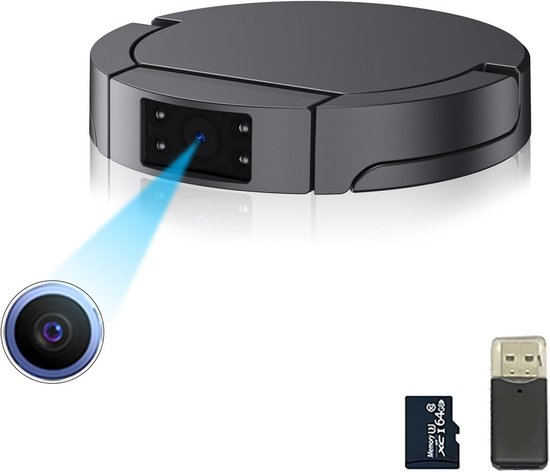 Verborgen Camera - Spy Cam - Compacte Mini Camera - Beveiliginscamera - Cameratoezicht van Merkloos