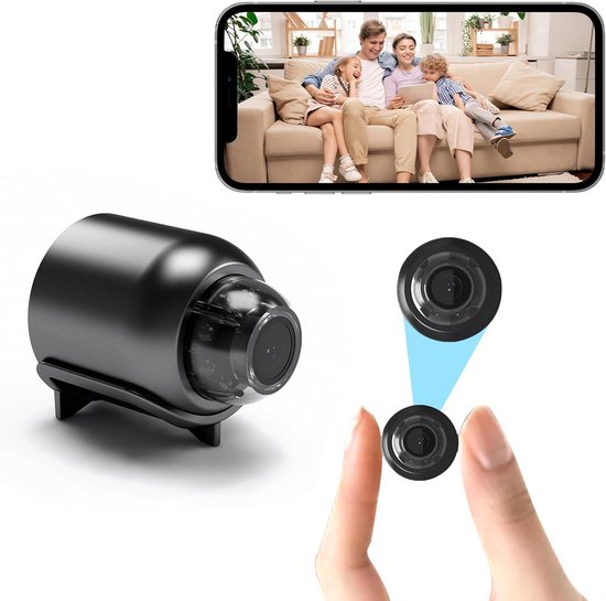 Verborgen Camera - Spy Cam - Compacte Mini Camera - Beveiliginscamera - Huisbewaking van Merkloos