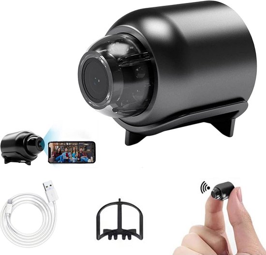 Verborgen Mini WiFi Camera 1080P HD met Nachtzicht en Bewegingsdetectie van Merkloos