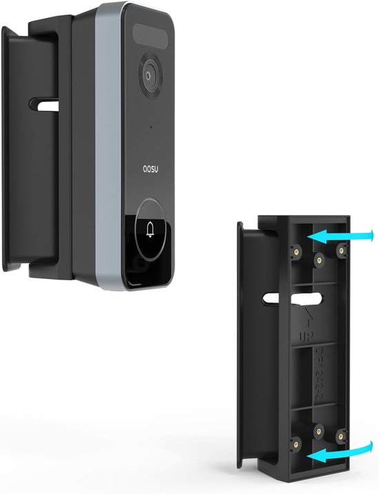 Verstelbare Deurbelhouder Hoek 0-90 Graden voor AOSU Videodeurbellen van Merkloos