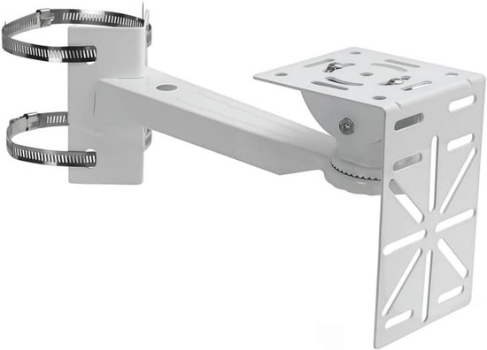 Verstelbare Staunsteun - Camera Beugel - Buiten Camera - Snelle Installatie - 30 x 10 x 8 cm - Wit