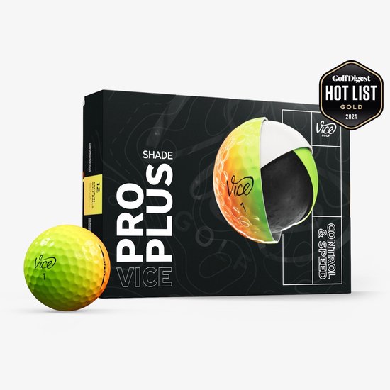 Vice Golf - Vice Pro Plus - Shade Orange Yellow - Golfballen van Merkloos