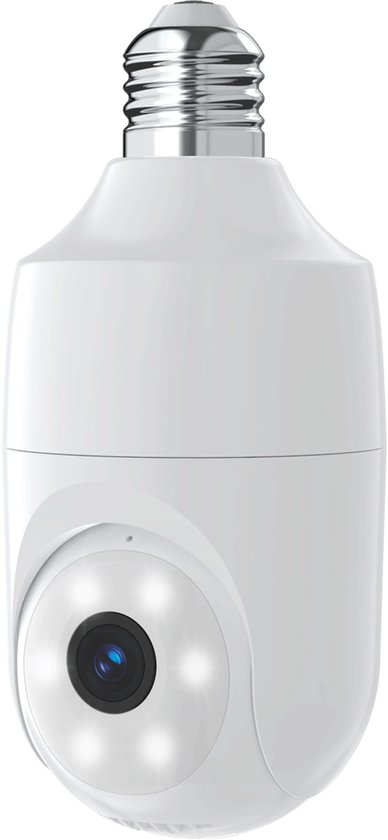 VicoHome DP01 3 megapixel WiFi camera met E27 fitting voeding, IR nachtzicht, wit licht, PIR, microSD en 2-weg audio van VicoHome