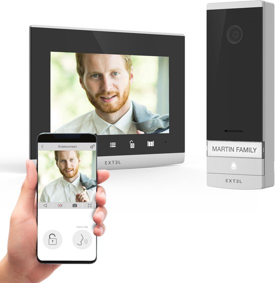 Video Deurbel 2-draads Bedraad - 7 Inch Touchscreen - Nachtzicht - Wifi Verbinding - Buitenbeveiliging - Intercom Systeem