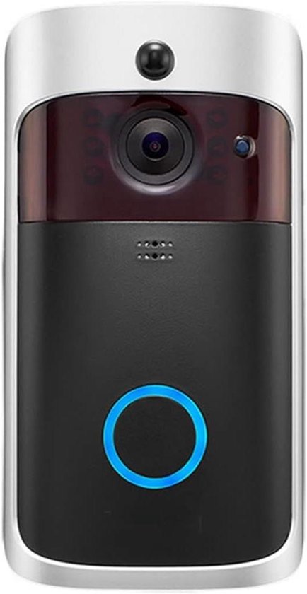 Video Deurbel Camera - Slimme Deurbel HD - Woning Beveiliging - Bewegingsdetectie Nachtzicht - 1 Stuk - Zwart
