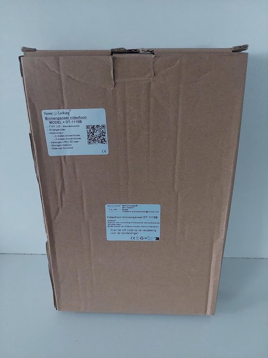 Video Deurbel Set - Beveiligingscamera Deur - Huis Beveiliging - Nachtzicht Functie - 20 x 20 x 30 cm - Zwart