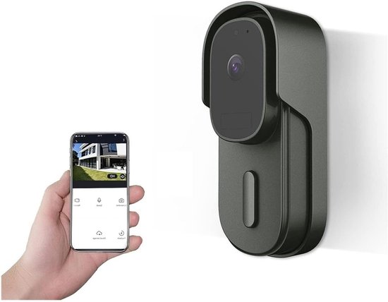 Video Deurbel - Slimme Intercom - Huis Beveiligen - Infrarood Nachtzicht - 1080P HD - Zwart