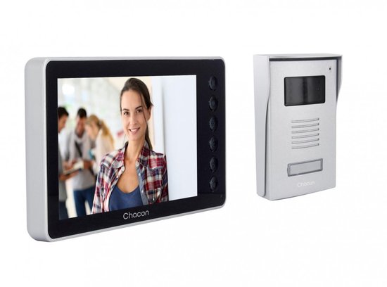 Video Deurbel Videofoon - 7 Inch Scherm - 24 Watt Vermogen - Aluminium Behuizing - Nachtzicht - Wandmontage
