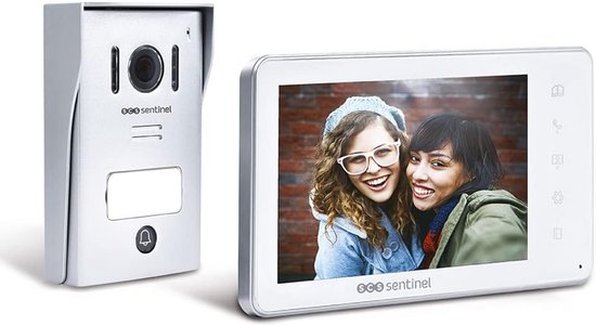 Video Deurtelefoon - Videofoon Set - Toegang Controleren - Met Nachtzicht - 18 cm Monitor - Zwart