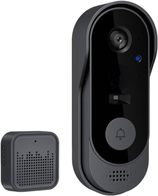 Videodeurbel met Camera - Slimme Deurbel - Veiligheid Thuis - Bewegingsdetectie met AI - 7 x 5 x 16 cm