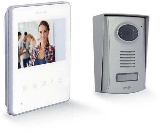 Videodeurbel Ultra Slim - 4,3 Inch Kleurenscherm - 2-Draads Aansluiting - Kunststof - Voor Deurcommunicatie