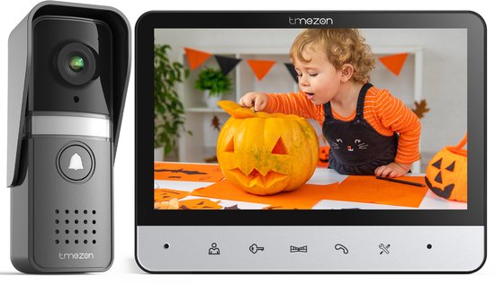 Videodeurtelefoon 4-Draads Bedraad - 7 Inch Kleurenscherm - 120 Graden Groothoekcamera - Handsfree Intercom - Voor Beveiliging En Toegang