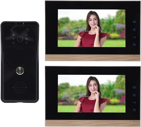 Videofoon Deurbel Systeem met 7 Inch Monitor voor Villa en Kantoor van Merkloos
