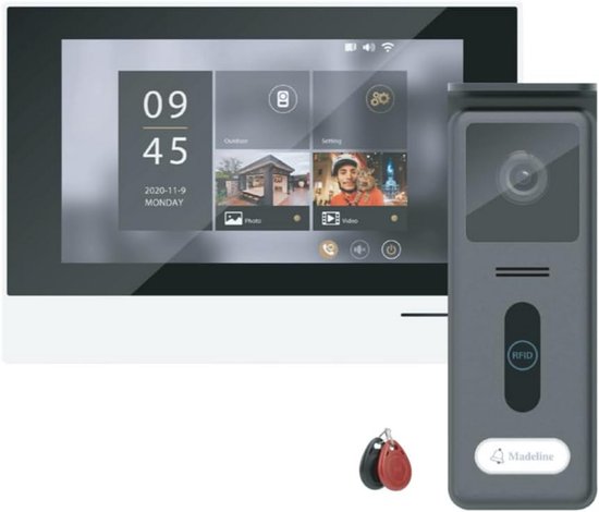 Videofoon met 7" touchscreen en contactloze ontgrendeling van Eufy