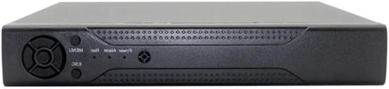 Videorecorder - NVR recorder Beveiligingscamera recorder - Beveiligingsopnames - Gezichtsherkenning - 4 kanalen - Zwart