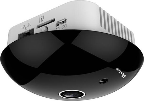Vimtag F2(5MP) Smart Cloud IP Camera, Fish-eye plafond camera, 5MP, microfoon en speaker, 180 graden panoramisch, Wifi & LAN IP-beveiligingscamera Binnen Bolvormig 1936 x 1936 Pixels van Vimtag