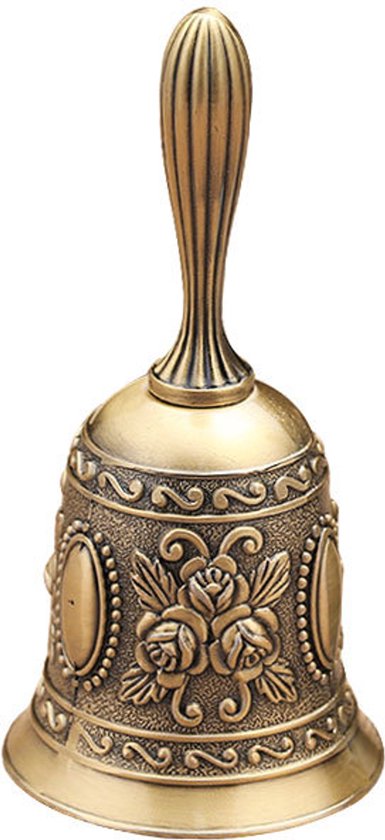 Vintage handbel - Handbel - Traditionele bel - Dienstbel - Kerstdecoratieve bel