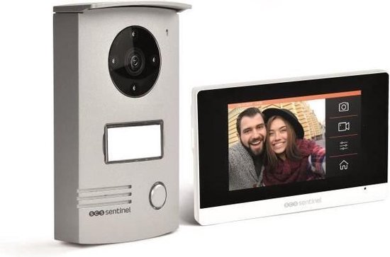 VisioDoor 4.3+ - bedrade video-intercom met extra platte touch-monitor 4.3 van Merkloos