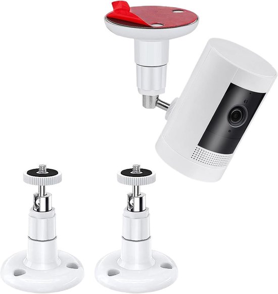 Vitdipy - 2 Stuks - Camera Bevestiging - 360° graden verstelbaar - Wandmontage - Stick-up-houder - Voor Ring Camera & Stick Up Cam Batterij - Geen boren nodig van Vitdipy