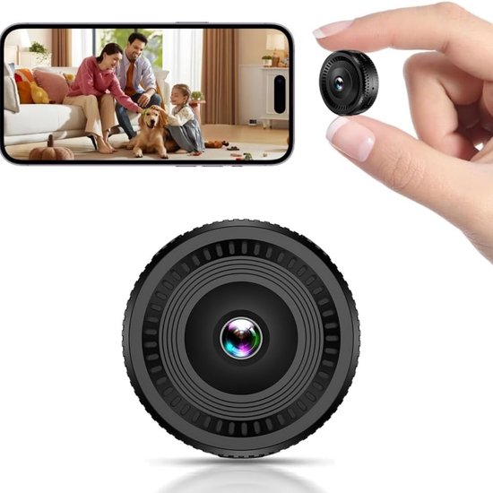 Vitdipy - Bewakingscamera - Met nachtzicht en bewegingsdetectie - Bewaking voor thuis en kantoor - Voor baby's/huisdieren/honden van Vitdipy