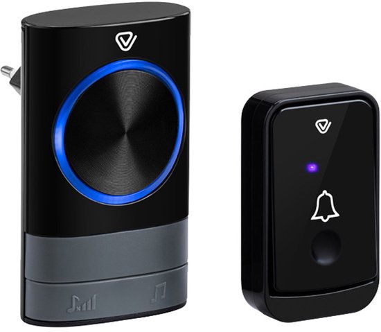 Vlectro - Draadloze deurbel met 1 of 2 plug-in ontvangers - Deurbel met 1 ontvanger