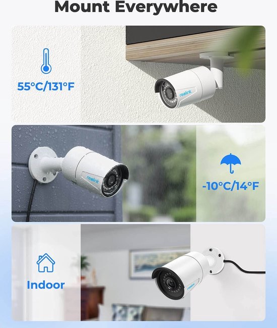 voor Buiten, Camera WiFi ,SET VAN 2 van Luvion