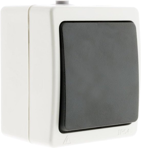 Waterdichte opbouw drukknop IP54, modern design, eenvoudig te installeren, 10A stroom, ideaal voor elektrische circuits