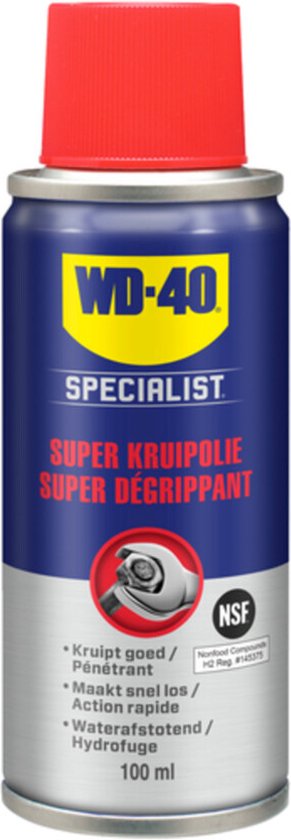 WD-40 Specialist® Super Kruipolie - 100ml - Smeerolie - Smeermiddel - Maakt vastzittende onderdelen snel los van WD