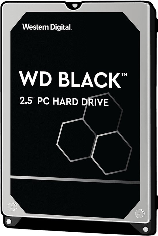 Western Digital Black interne harde schijf 1 TB 7200 RPM 64 MB 2.5" SATA III van Merkloos
