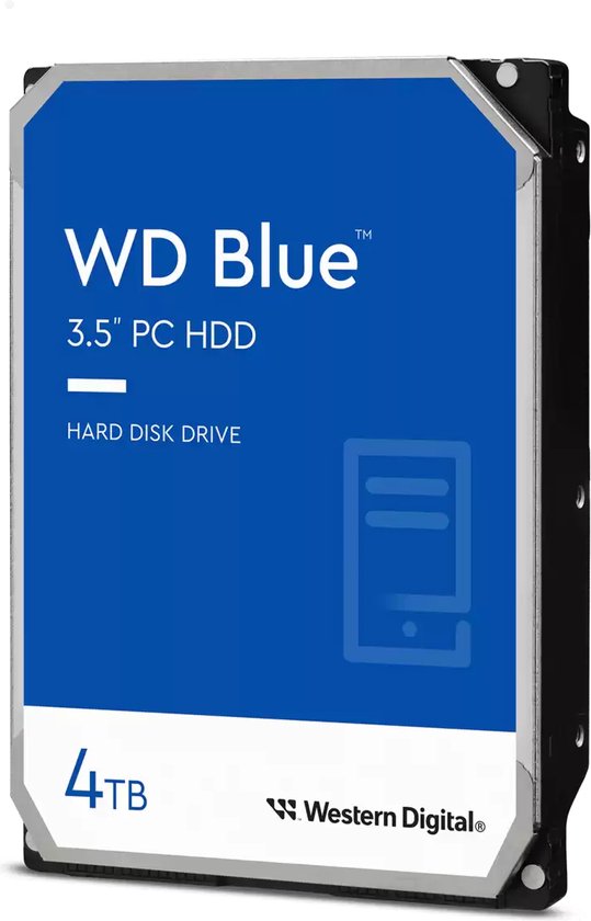 Western Digital Blue WD40EZAX interne harde schijf 4 TB 5400 RPM 3.5" SATA III van Merkloos