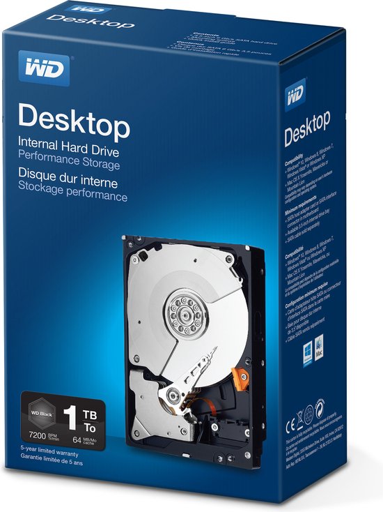Western Digital Desktop Performance 3.5'' 1000 GB SATA III van Merkloos