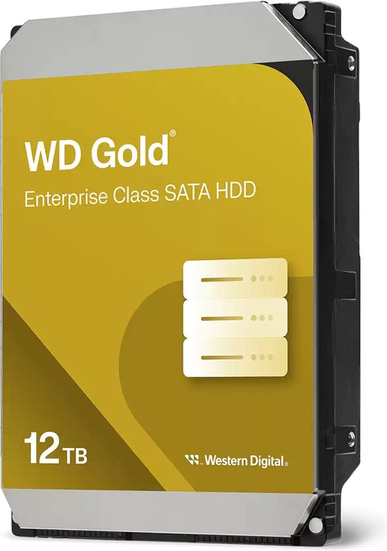 Western Digital Gold WD122KRYZ interne harde schijf 12 TB 7200 RPM 512 MB 3.5" SATA III