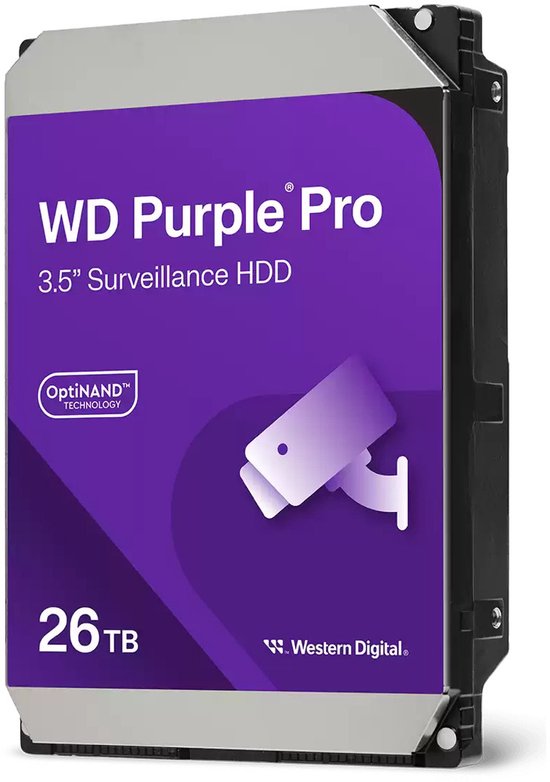 Western Digital Purple Pro WD240PURP interne harde schijf 26 TB 7200 RPM 3.5" SATA III van Western Digital