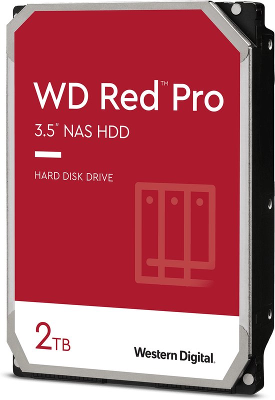 Western Digital Red Pro - Interne Harde Schijf - NAS HDD - 64MB Cache - 2 TB