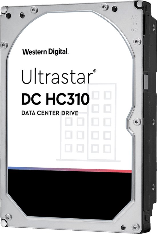 Western Digital Ultrastar DC HC310 HUS726T4TALE6L4 interne harde schijf 4 TB 7200 RPM 256 MB 3.5" SATA III van Merkloos