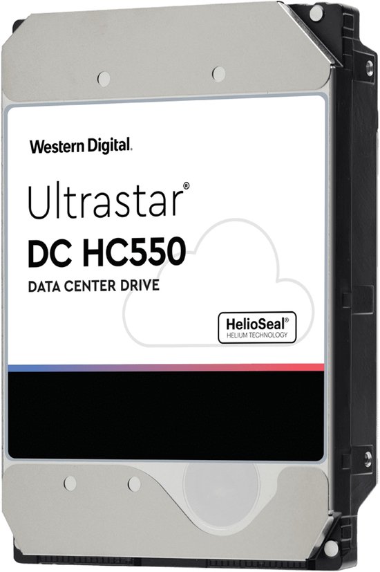 Western Digital Ultrastar DC HC550 interne harde schijf 16 TB 7200 RPM 512 MB 3.5" SAS van Merkloos