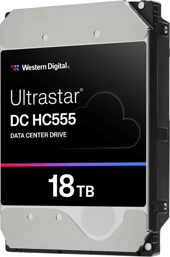 Western Digital Ultrastar DC HC555 interne harde schijf 18 TB 7200 RPM 512 MB 3.5" SAS3