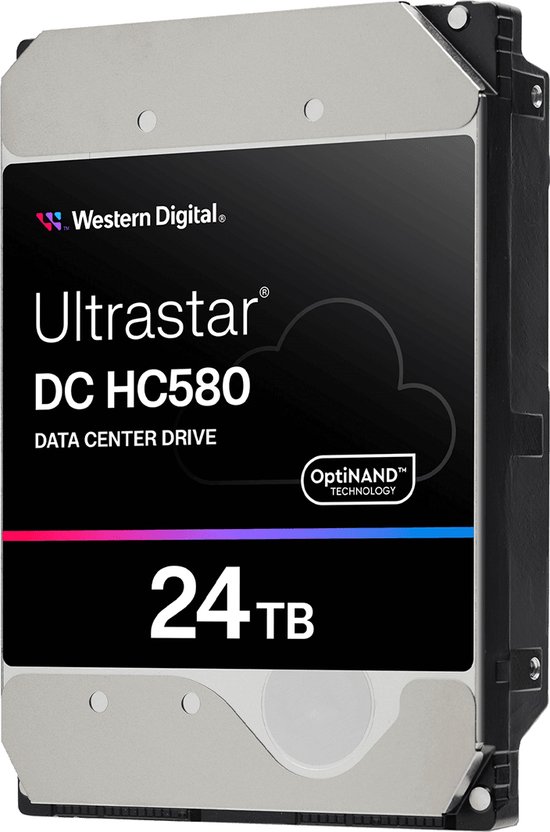 Western Digital Ultrastar DC HC580 interne harde schijf 24 TB 7200 RPM 512 MB 3.5" SAS