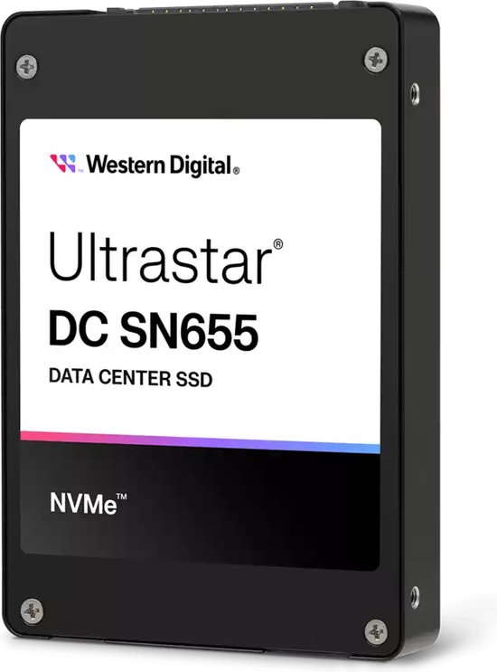 Western Digital Ultrastar DC SN655 3,84 TB U.3 PCI Express 4.0 NVMe 3D TLC NAND van Western Digital
