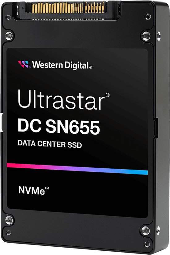 Western Digital Ultrastar DC SN655 U.3 3,84 TB PCI Express 4.0 TLC 3D NAND NVMe van Western Digital