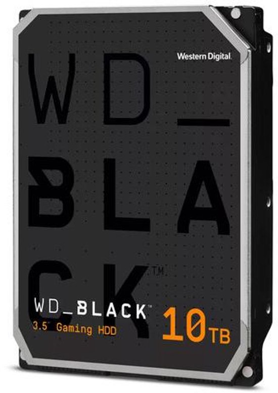 Western Digital WD_BLACK WD102FZBX interne harde schijf 10 TB 7200 RPM 256 MB 3.5" SATA III