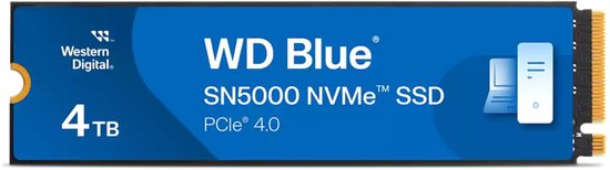 Western Digital WD Blue SN5000 NVMe 4 TB M.2 PCI Express 4.0 van Western Digital