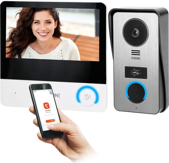 WIDEODOMOFON VIRONE VDP-67 FullHD czytnik RFID TUYA van Merkloos