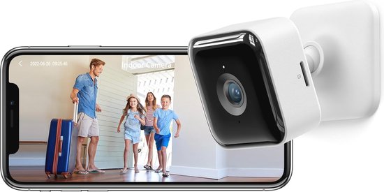 WiFi Bewakingscamera Binnen - 1080P met Nachtzicht, Bewegingsdetectie en 2-Weg Audio