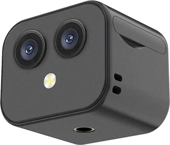 WiFi-camera, draadloze tweerichtingsintercomcamera, met ingebouwde batterij en magnetische standaard, geschikt voor binnen- en buitengebruik. van Merkloos