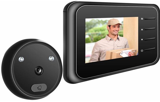 WiFi Deurbel Deurspion Camera - 2.4 inch TFT LCD Scherm - 120° Groothoeklens - Nachtzicht - Automatische Foto - TF Kaart Ondersteuning - Batterijvoeding van Merkloos
